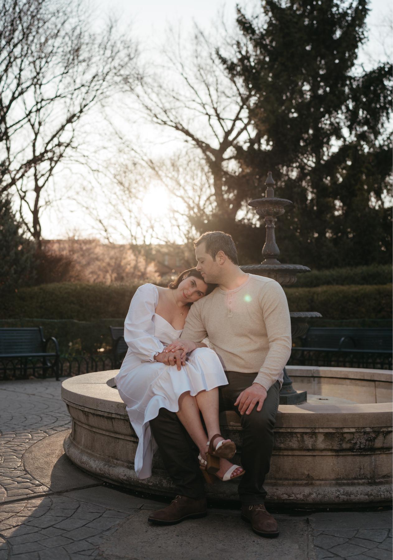 *Moments before the fountain turned on*