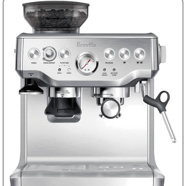 Breville Barista Express Espresso Machine BES870XL, Brushed Stainless Steel