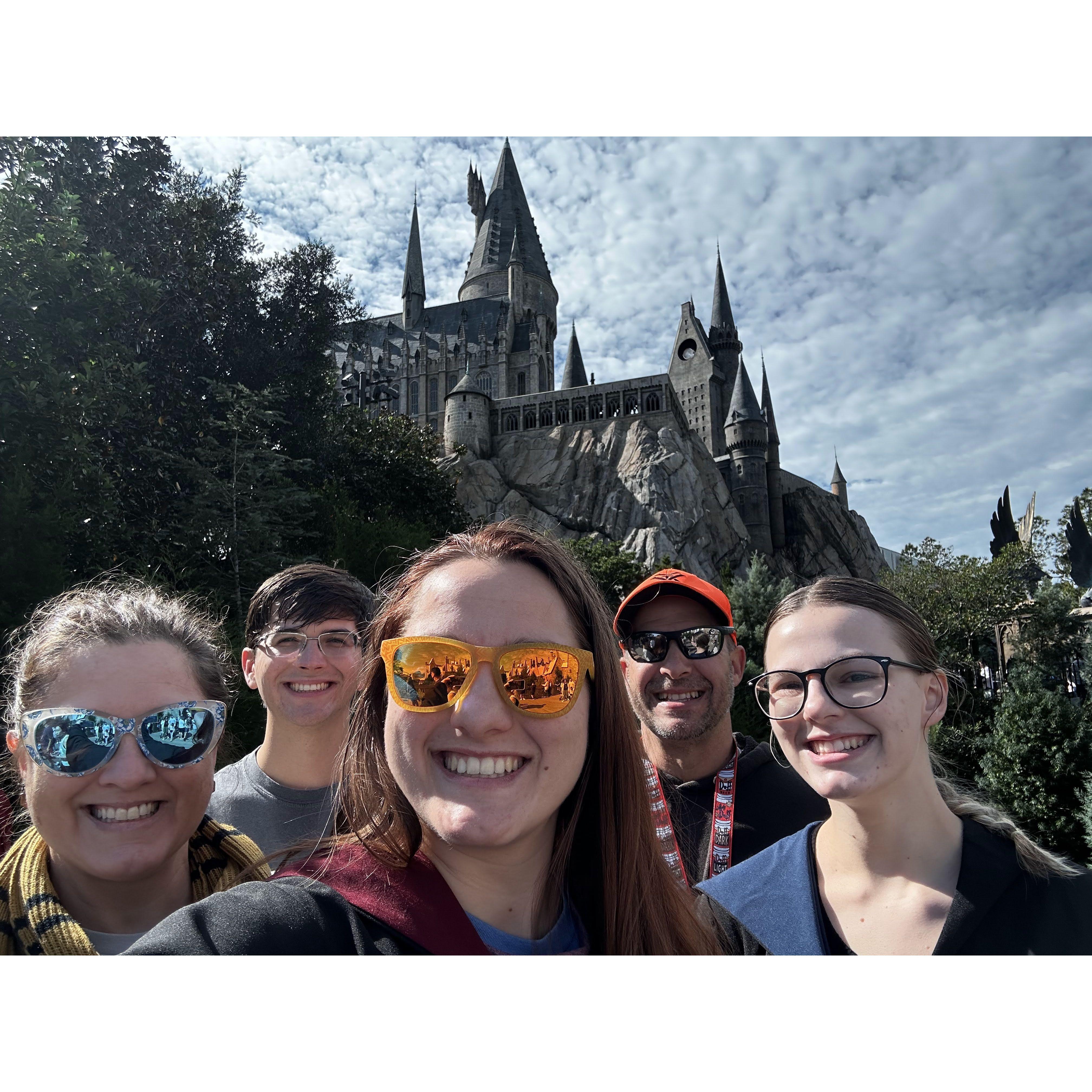 Andrew joined the Perkinson family on Thanksgiving in Universal Studios!