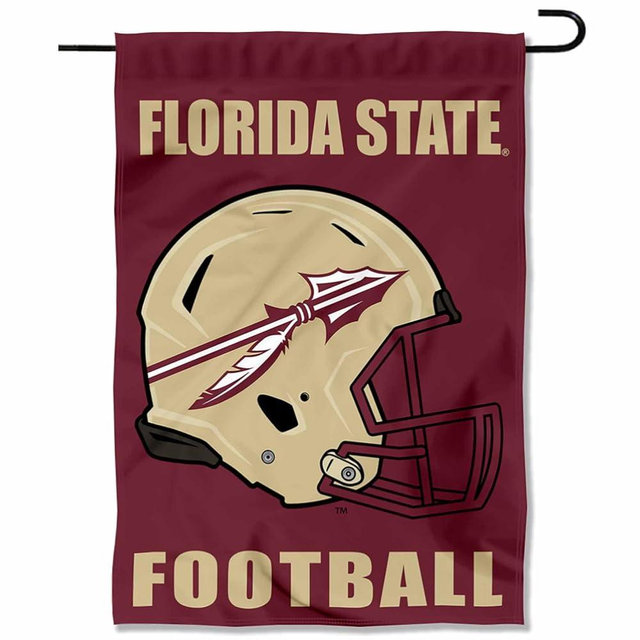Florida State FSU Noles Football Helmet Garden Yard Flag