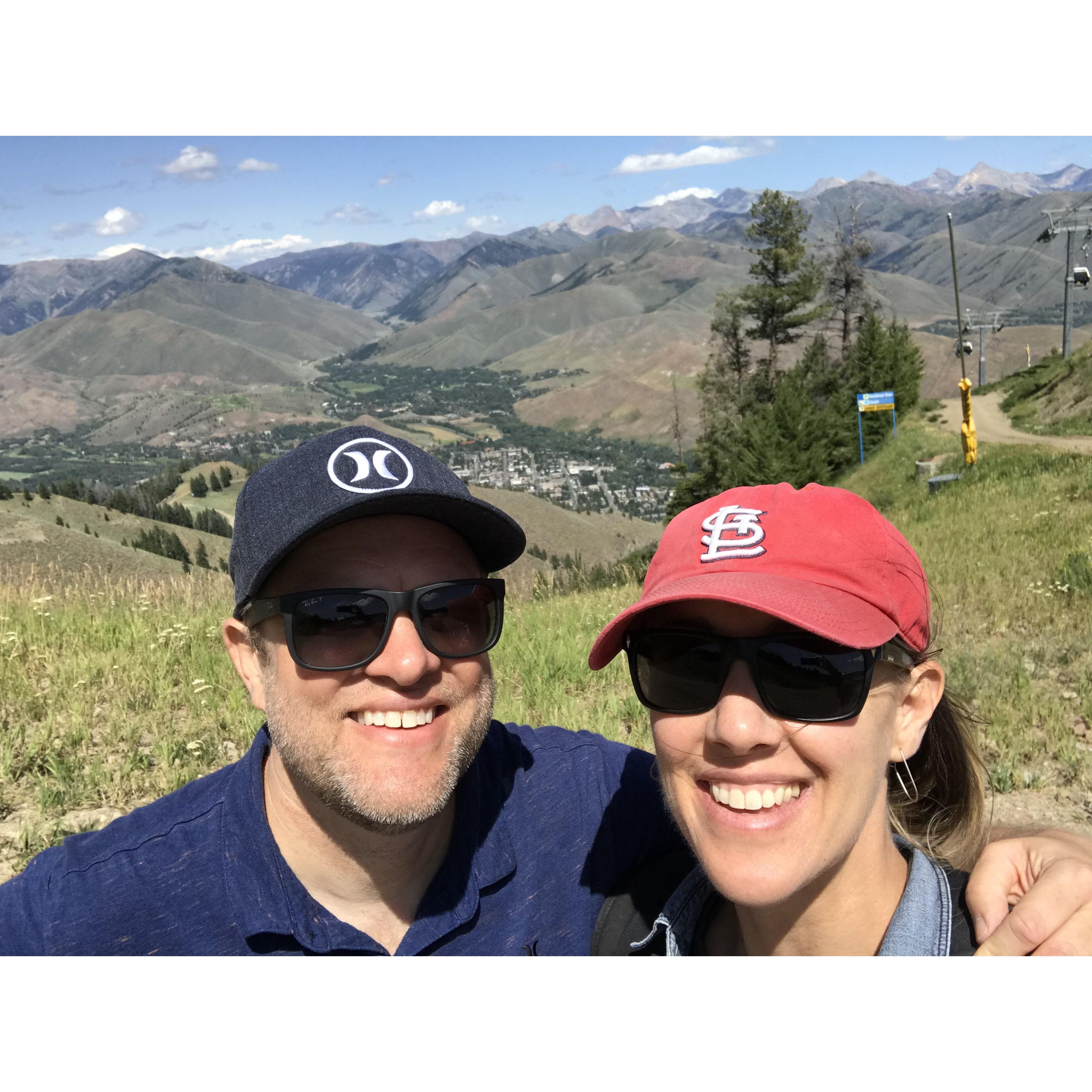 In beautiful Sun Valley, Idaho, for Caroline's mom's wedding.