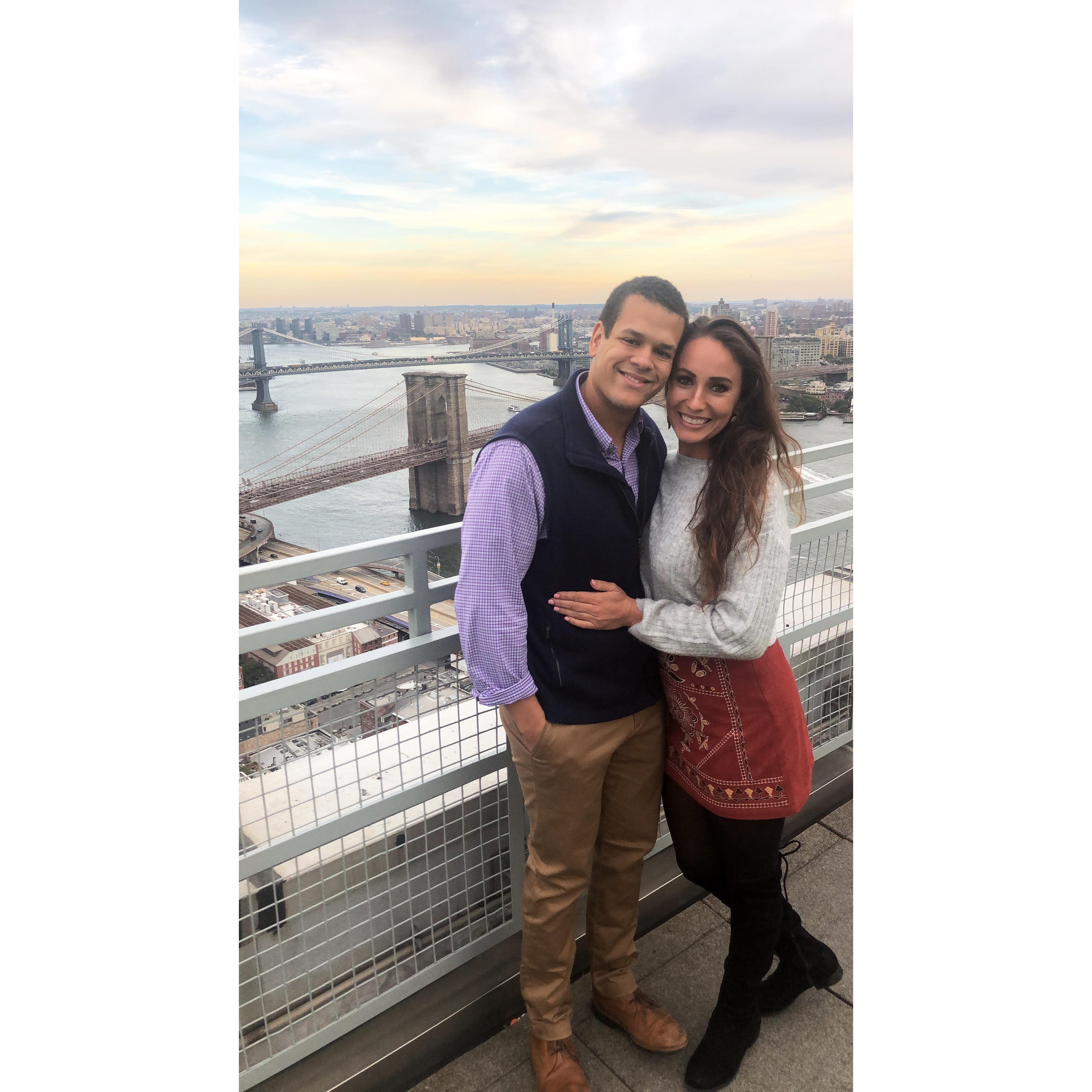 Madison and Devin spent their senior year summer in New York City. They watched many sunsets on the Hudson River and If you haven't guessed it... that's where their sons name, Hudson, comes from!