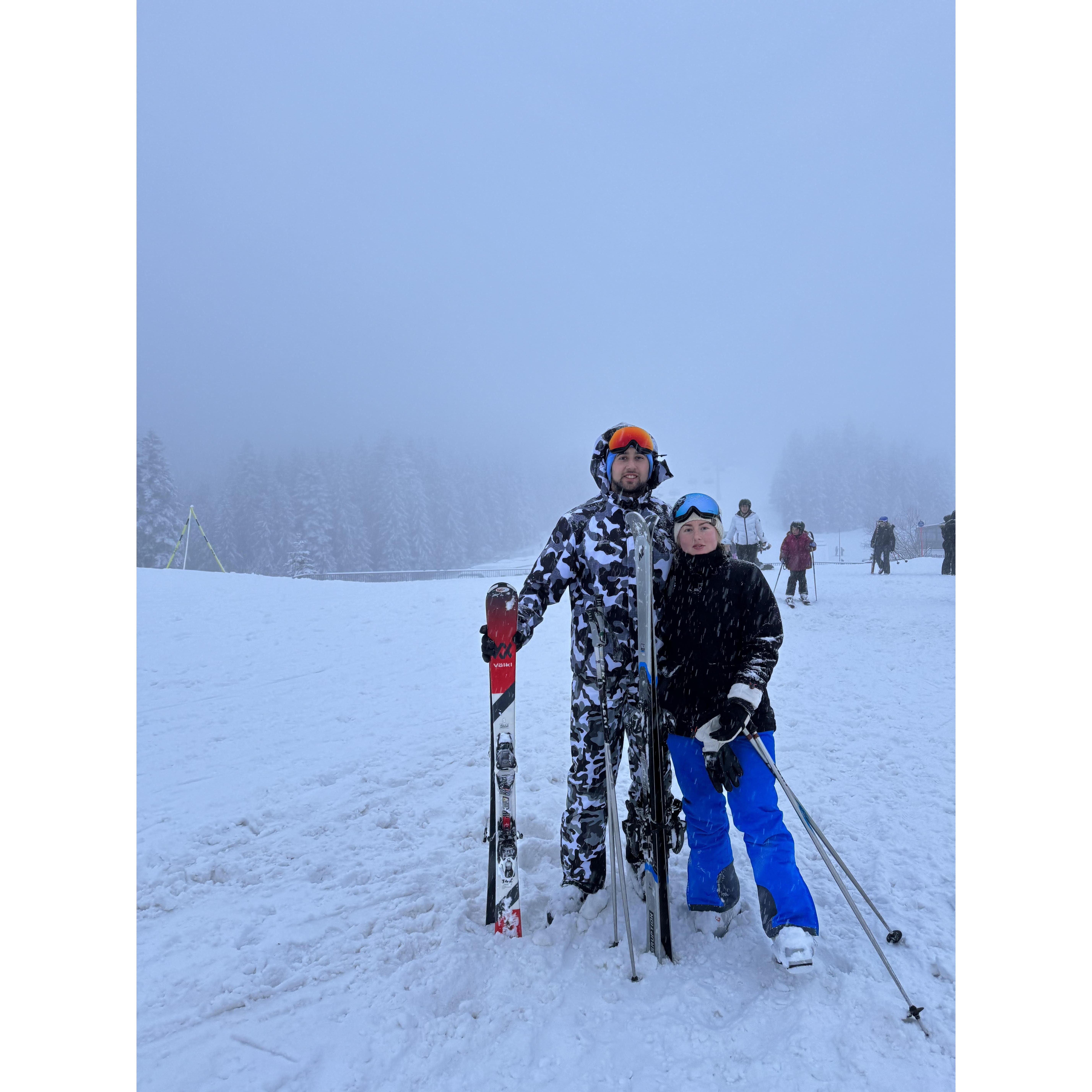 We love to travel and go skiing every winter!