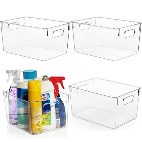 HOOJO Refrigerator Organizer Bins - 7Pcs Clear Plastic Bins for Fridge,  Freezer