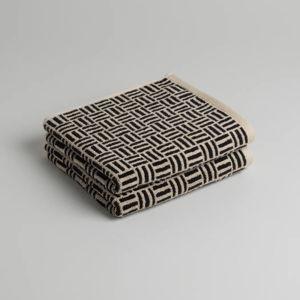 Shop BAINA | TORRENS Organic Cotton Hand Towel | Sand + Noir · BAINA | Official Online Store | Join for 10% off*