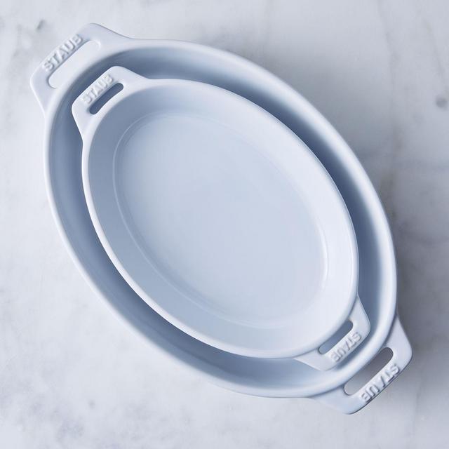 Staub Ceramic 2-Piece Nesting Oval Baking Dishes Set