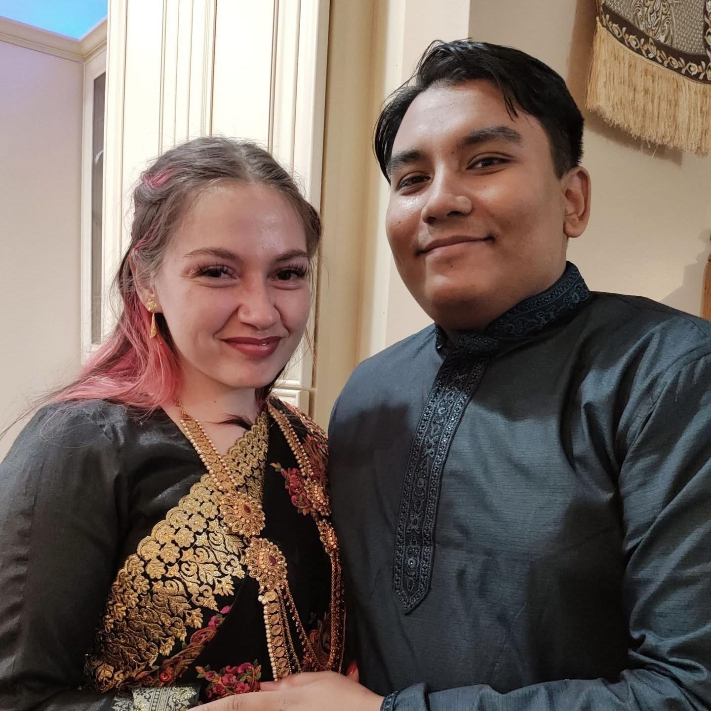 12/21/2024 - The day after the Nikkah (Islamic marriage ceremony). While the wedding has yet to come, Saadat and Anastasia wanted to get married before he left for his Umrah pilgrimage