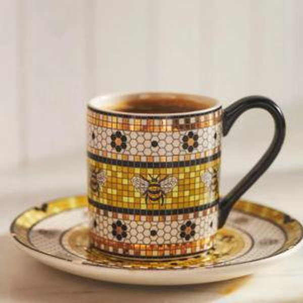 Bistro Tile Bee Espresso Cup