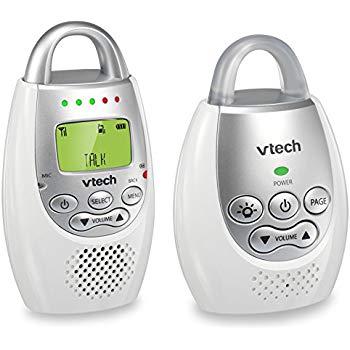 VTech DM221 Audio Baby Monitor with up to 1,000 ft of Range, Vibrating Sound-Alert, Talk Back Intercom & Night Light Loop