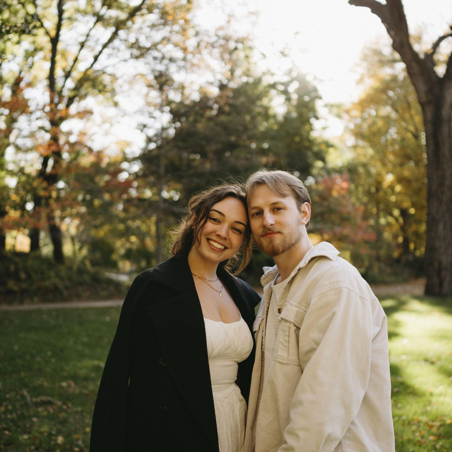 Engagement photos at the Philbrook November 2025