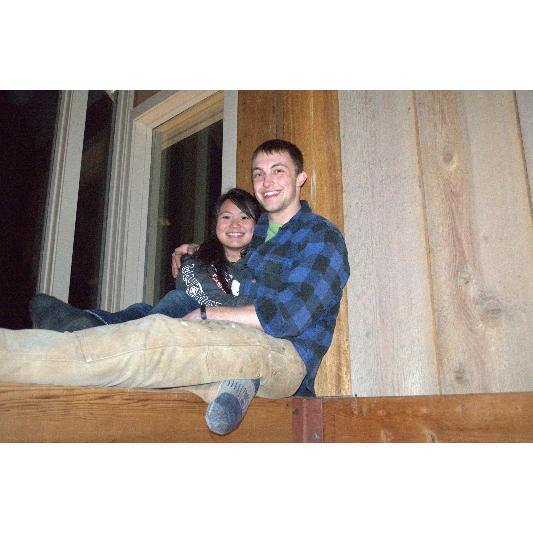 Our first Ivy Cabin trip. We have so many wonderful memories here, and we're excited to add our wedding to those memories.