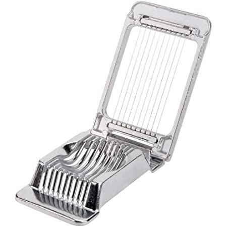 Multipurpose Stainless Steel Wire Egg Slicer,Egg Slicer For Hard Boiled Eggs, Aluminium Egg Cutter,Strawberry Fruit Garnish Slicer(grey)