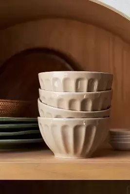 Amelie Latte Cereal Bowls, Set of 4