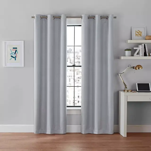 Brookstone® Galaxy 84-Inch 2-Pack 100% Blackout Grommet Window Curtain Panels in Grey