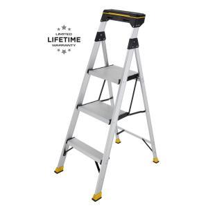 4.5 ft. Aluminum Hybrid Ladder with Tray with 250 lbs. Load Capacity Type I Duty Rating
