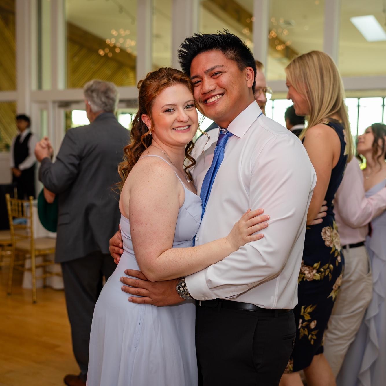 May 2025 - attended the wedding of Vikki's bridesmaid Teresa, our only wedding as an engaged couple!