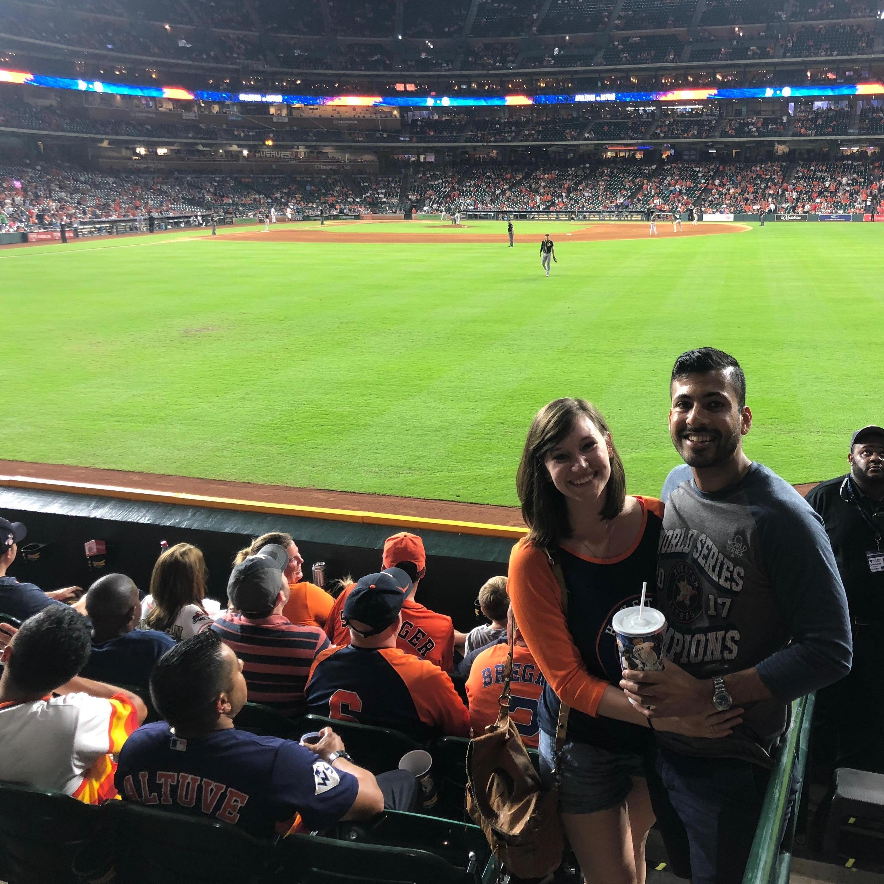 Sarah's first Astros game!