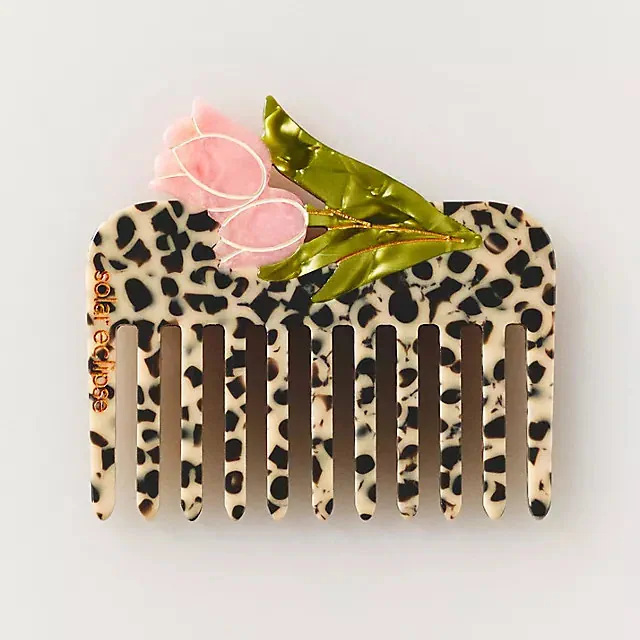 Solar Eclipse Handpainted Pocket Comb