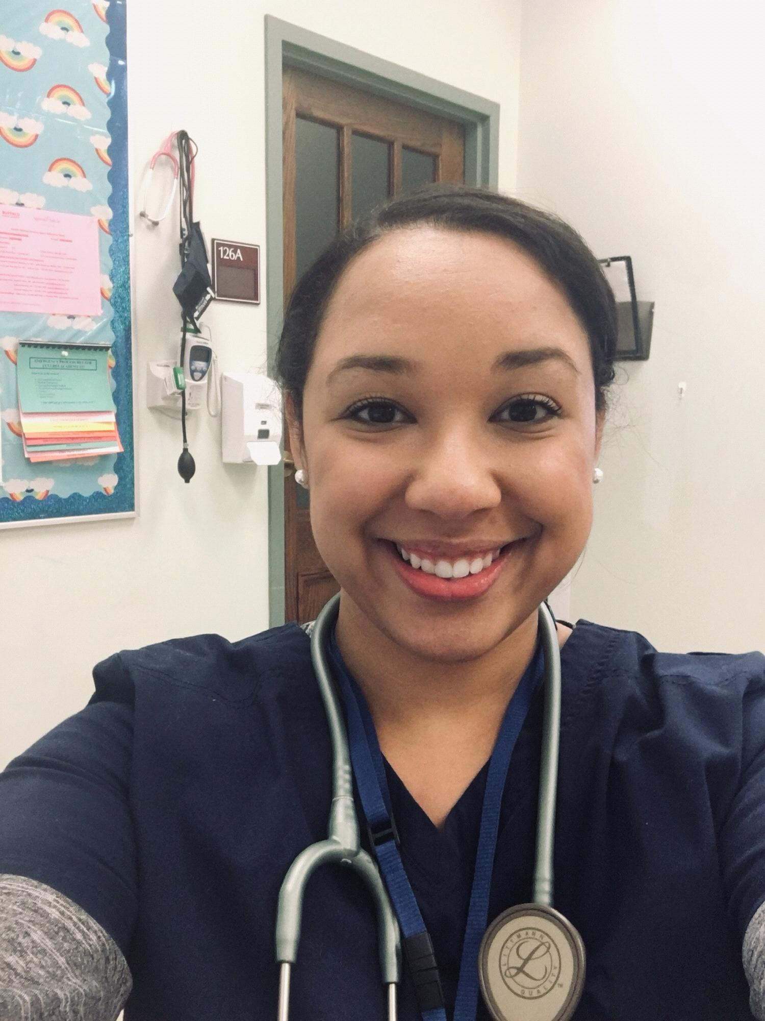 Myself loving being an Elementary school Registered Nurse!