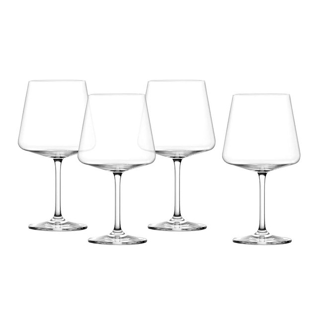 Schott Zwiesel MioVino German Made Crystal Glass, 23 Oz. Burgundy (Set of 4), Clear