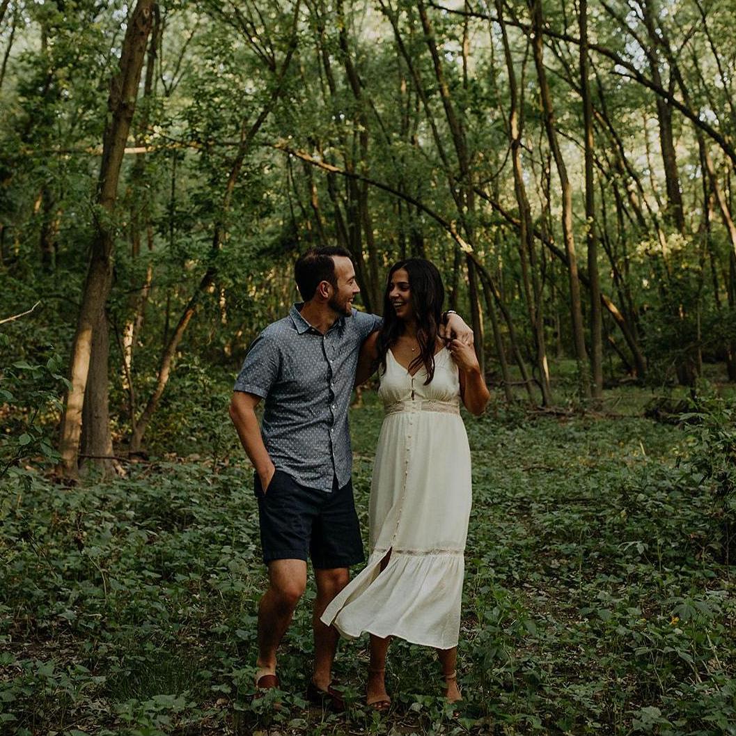 Engagement shoot in Scioto Grove Metro Park.