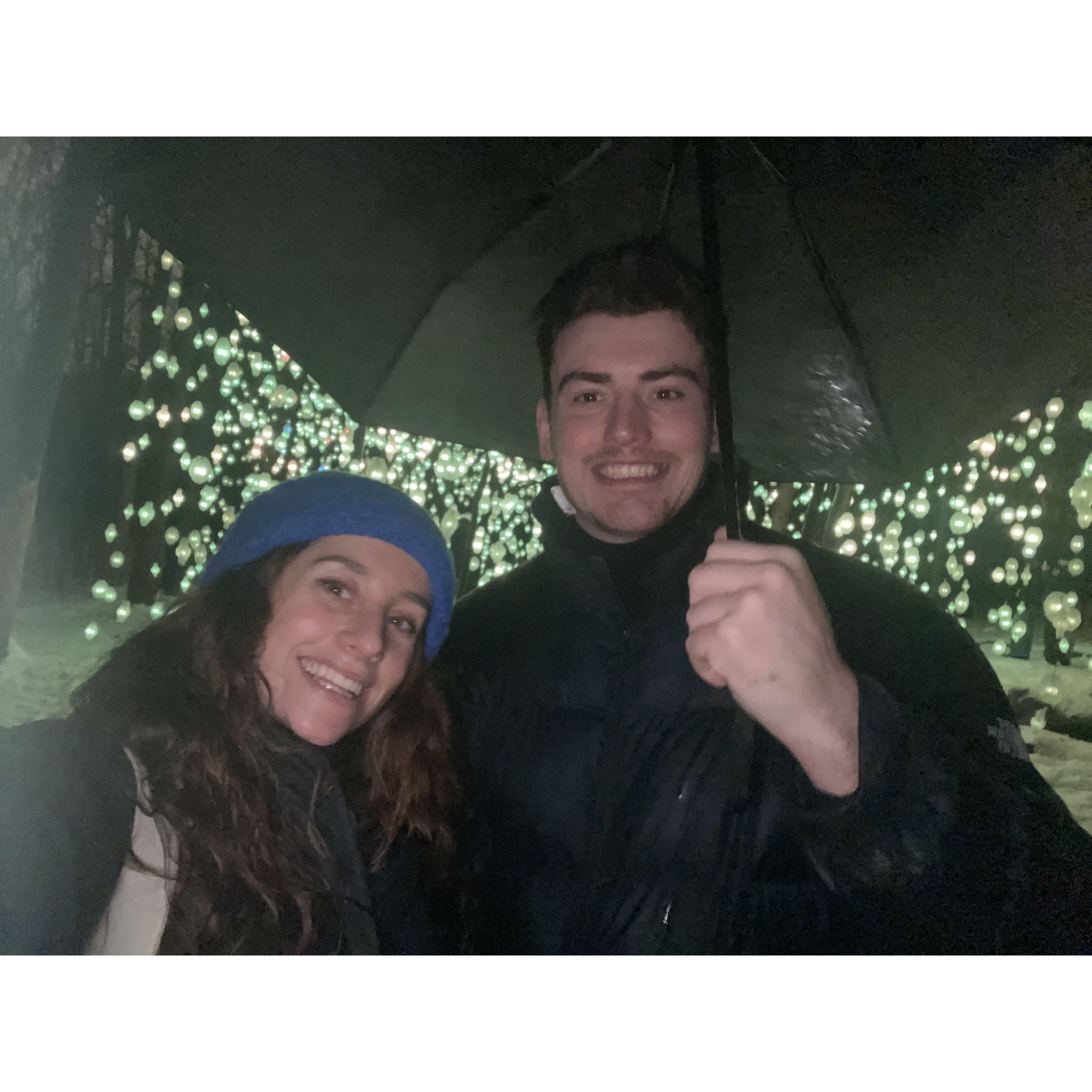 Moments after we got engaged!