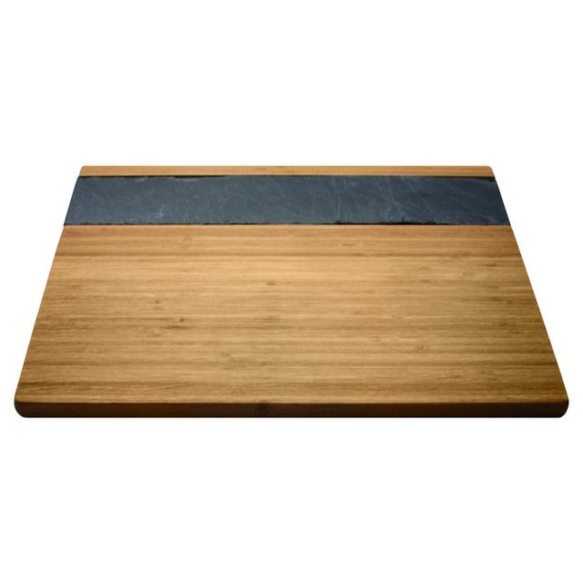 Epicureanist Bamboo & Slate Cheese Serving Tray