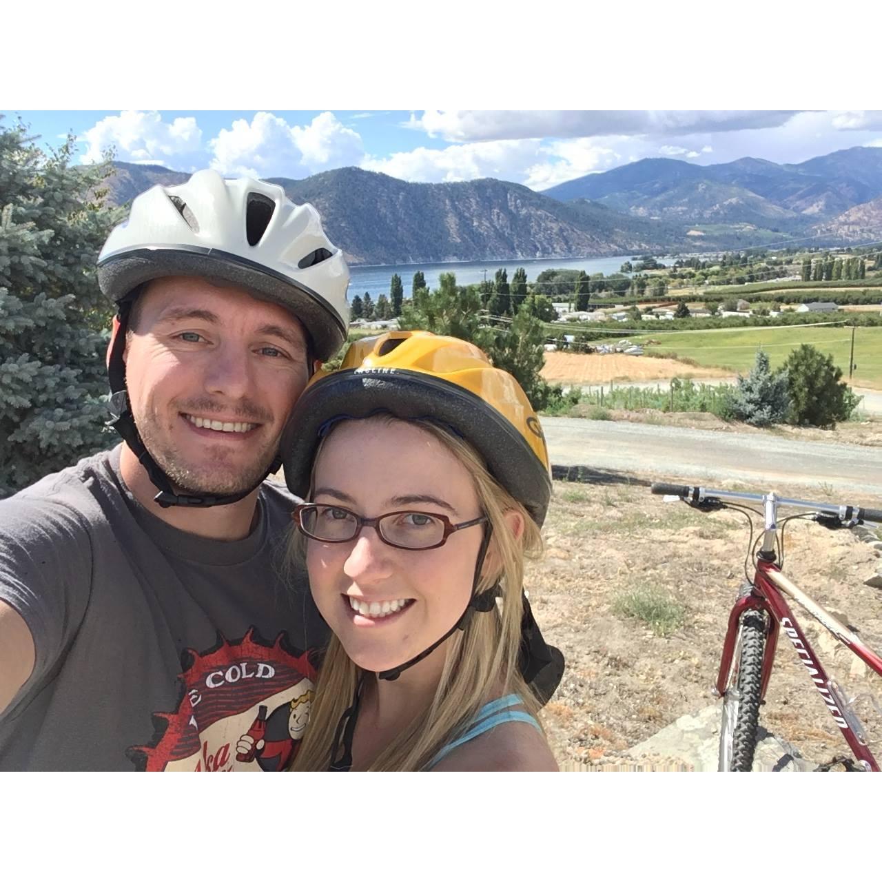 Biking in beautiful Chelan!