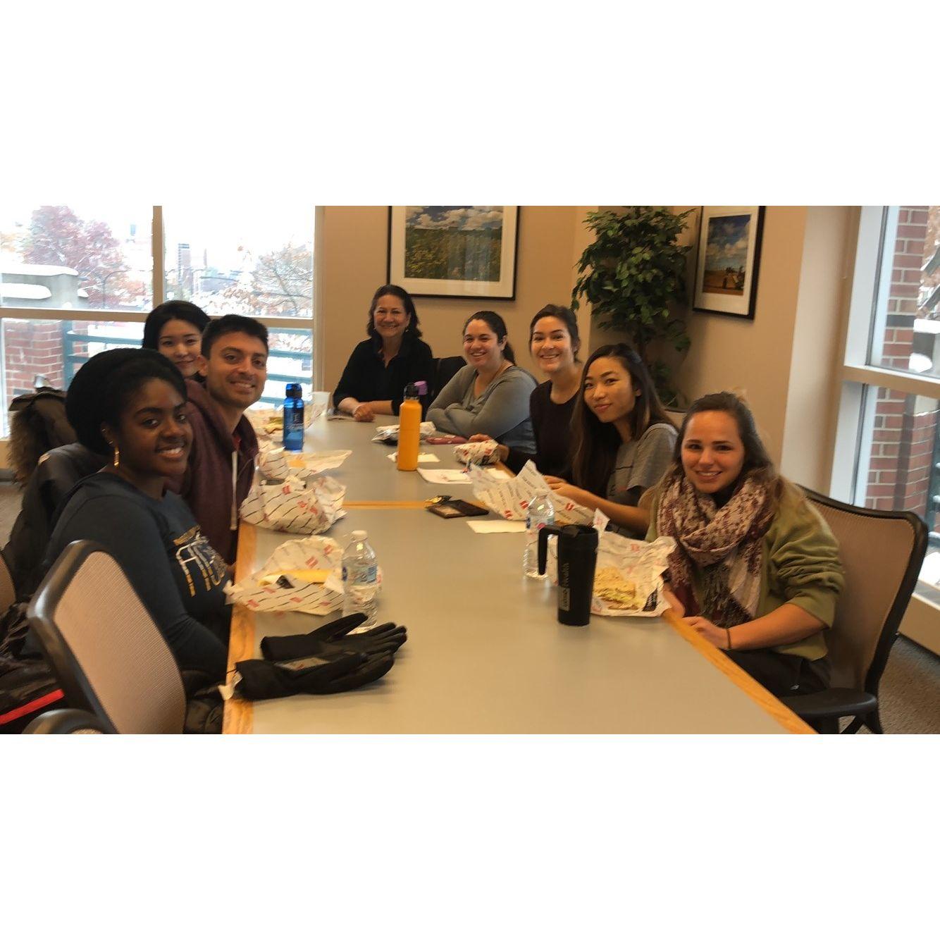 First year meeting with our director, Dr. de Mejia!