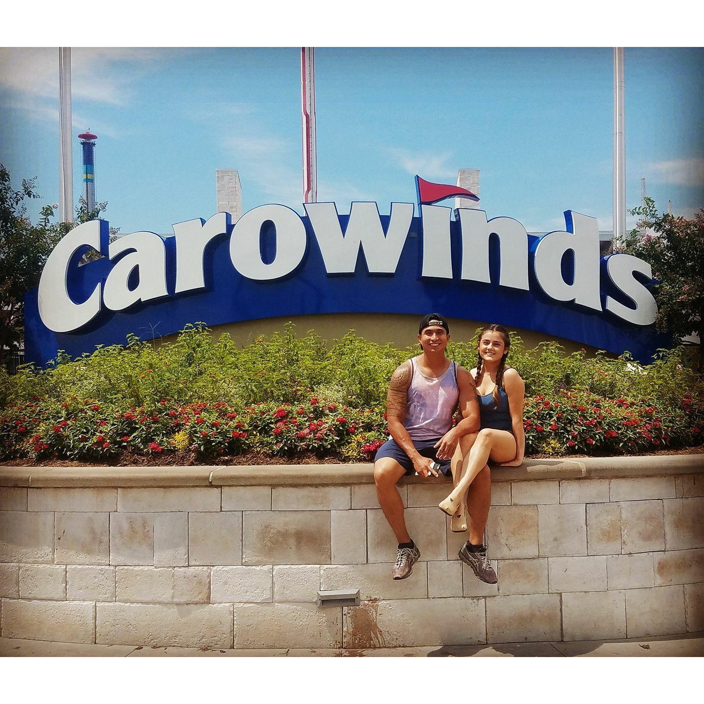 Our first time going to an amusement park!