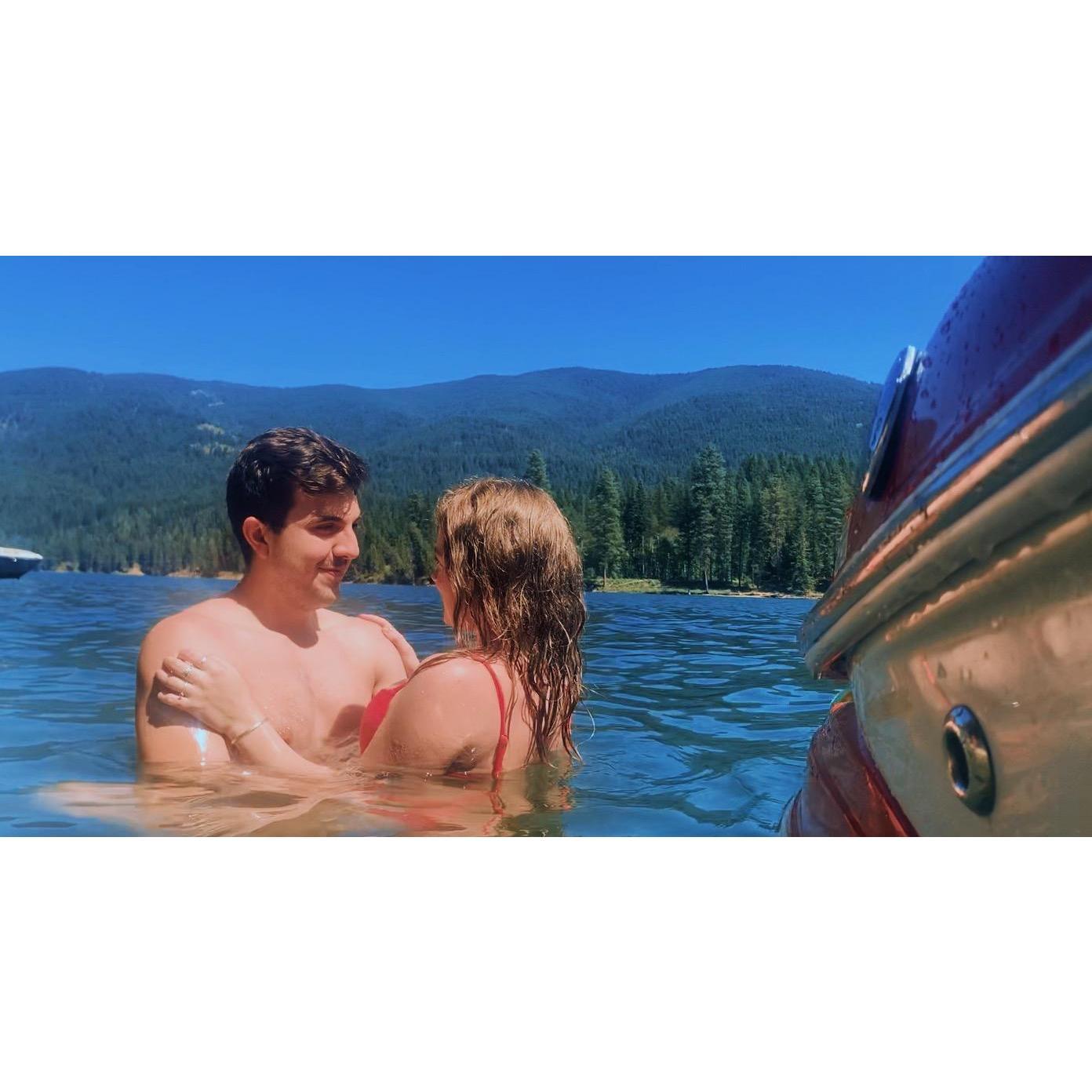 Swimming in Ione, Washington!