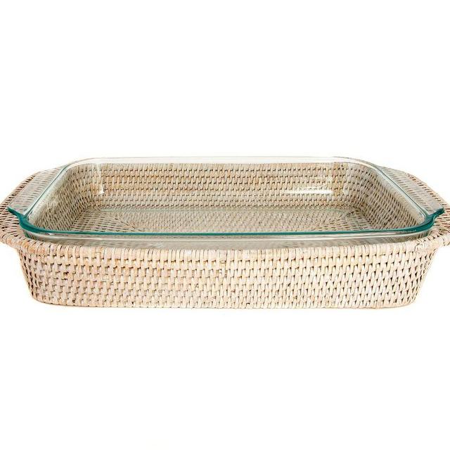 Tava Rectangular Rattan Baker - Light Natural