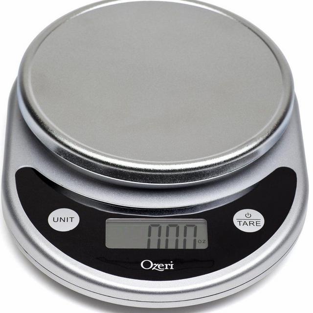Ozeri ZK14-S Pronto Digital Multifunction Kitchen and Food Scale, 8.25, Black