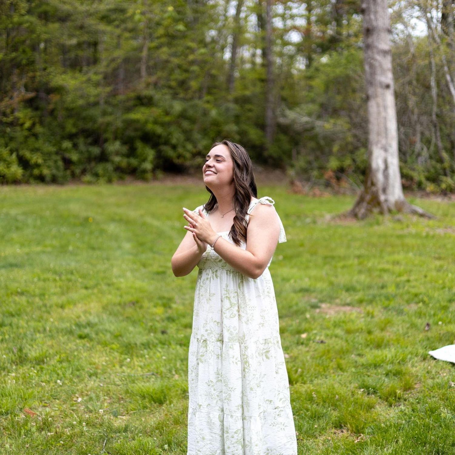 I was in shock! I knew it was coming soon but I had no idea he would propose at my childhood church camp!