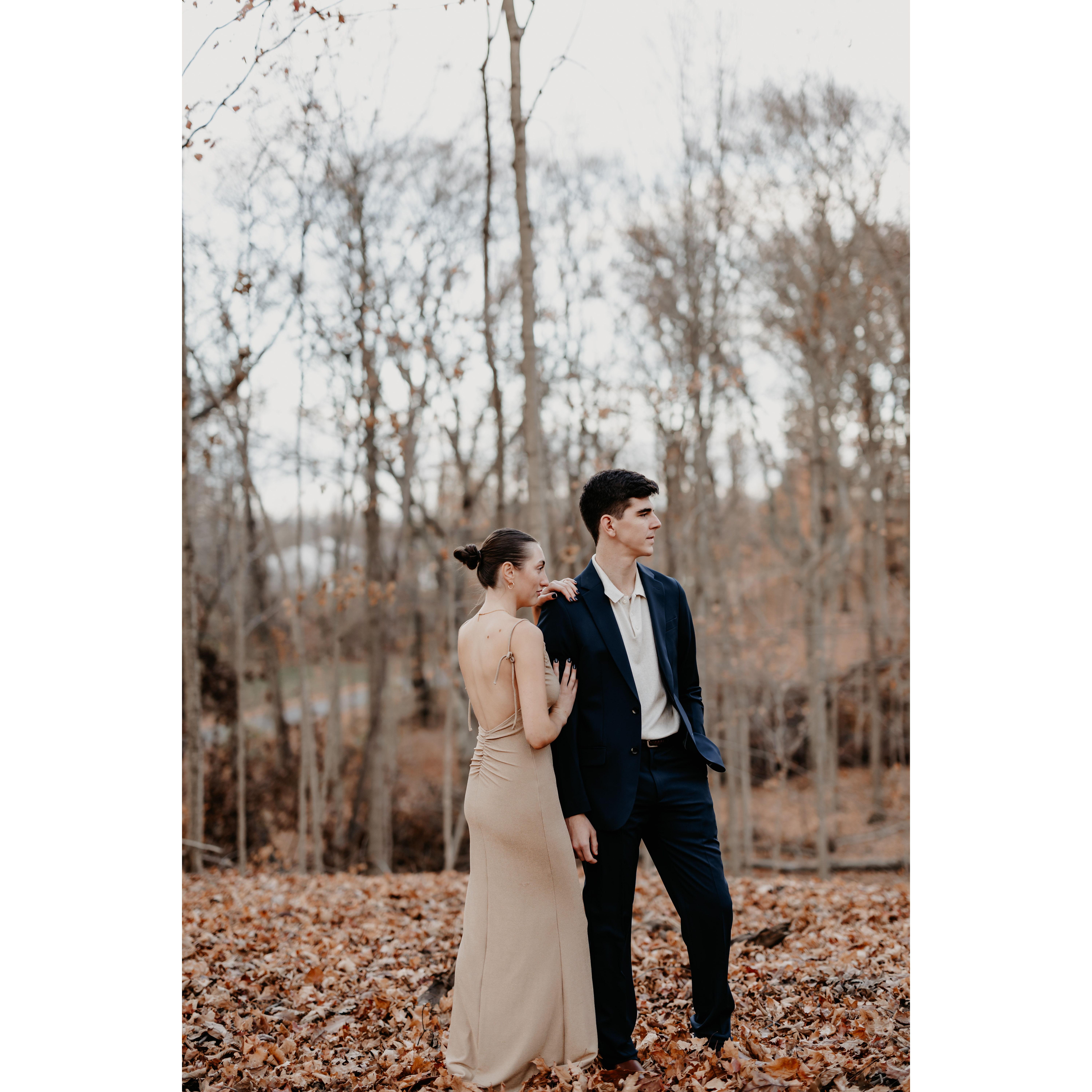 Right before he popped the question!