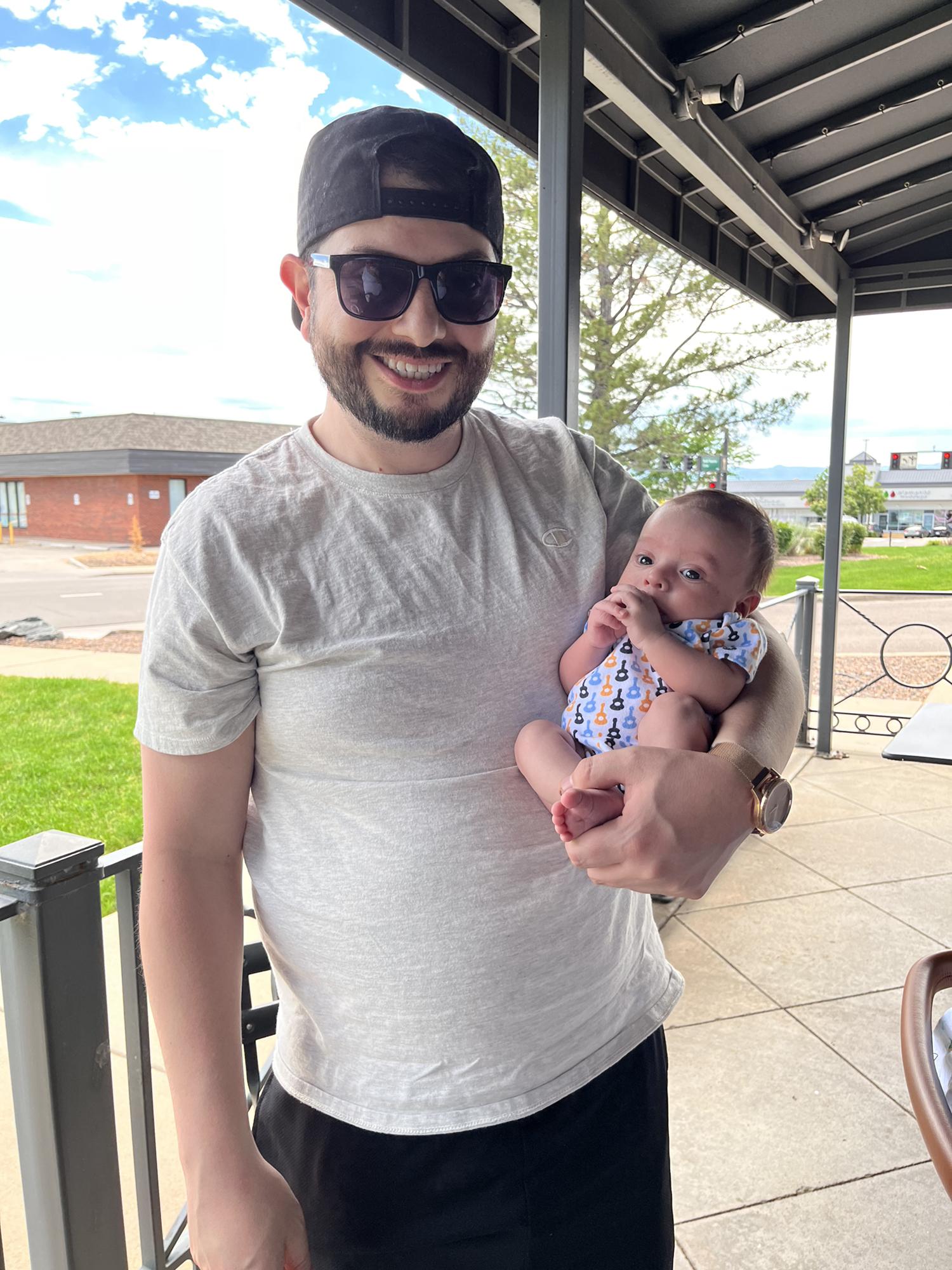 Daddy and baby