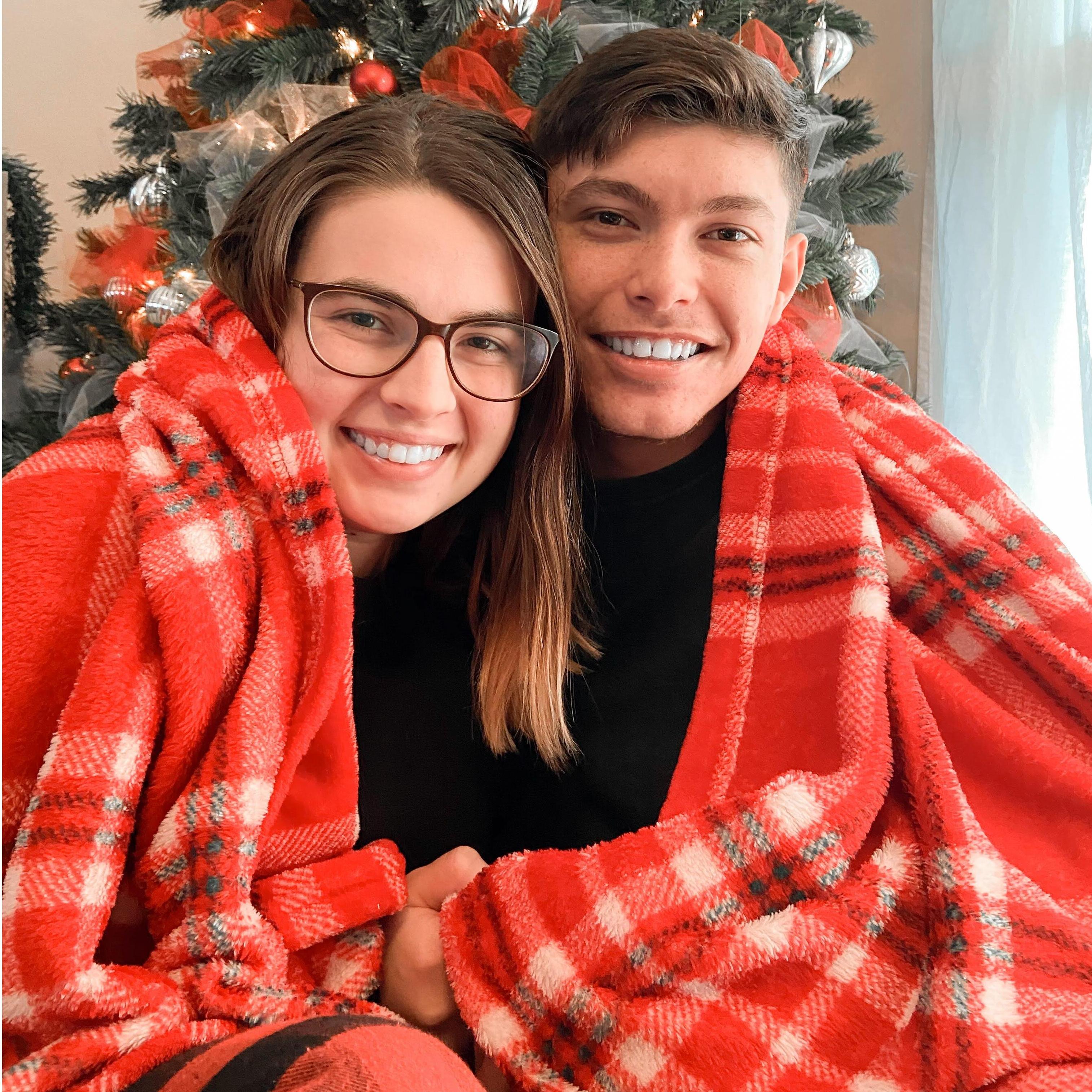 Christmas 2020! The couple's first Christmas card!