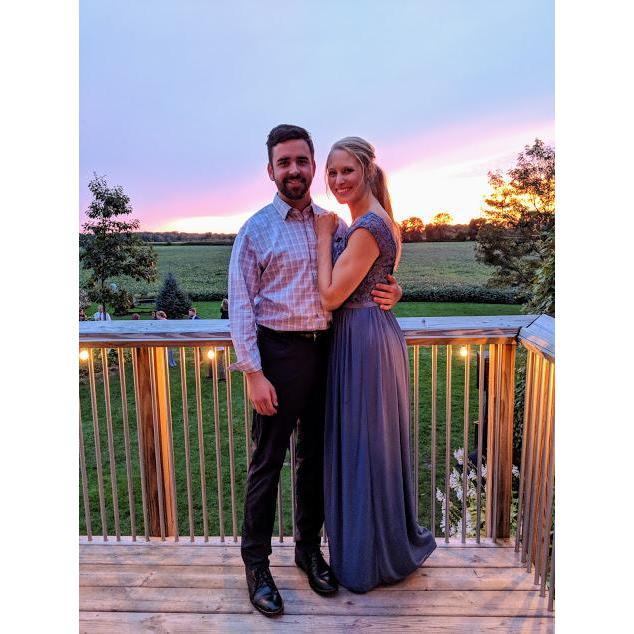 Celebrating Ginge (Bailey) and Kyle's wedding at a barn in Wisconsin! It was beautiful!