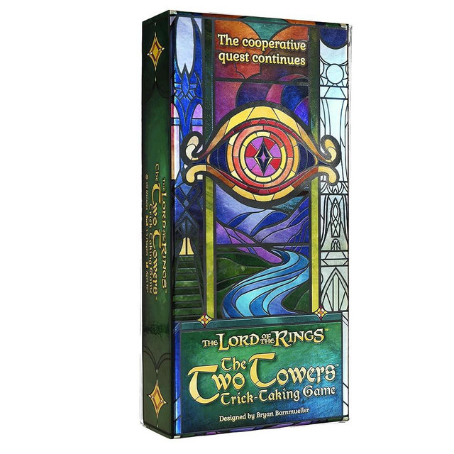 Asmodee The Lord of The Rings The Two Towers Trick-Taking Game - A Cooperative Card Adventure! Strategy Game for Kids & Adults, Ages 10+, 1-4 Players, 20 Minute Playtime