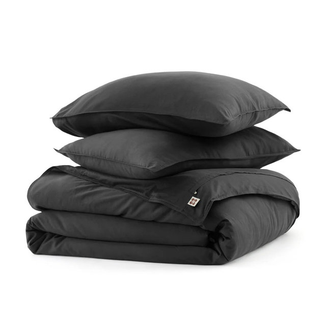 PureWoven™ Organic Cotton Duvet Cover Set - Volcanic Ash/King