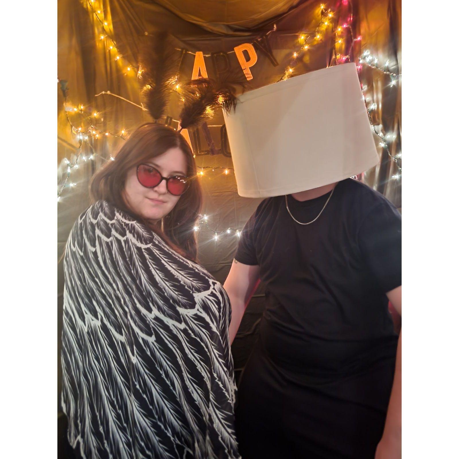 Halloween: Moth and a lamp