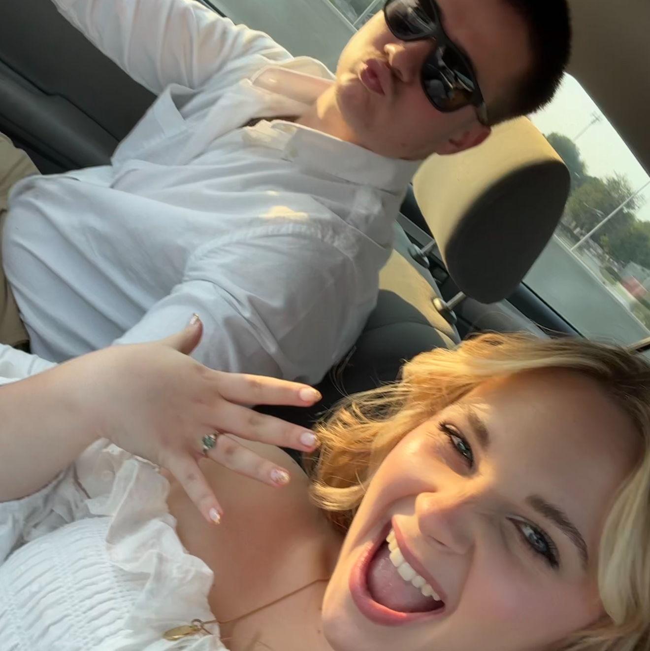 on our way to the engagement shoot!