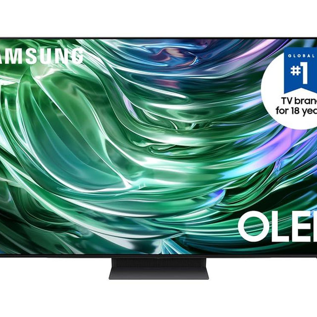 SAMSUNG 55-Inch Class OLED 4K S90D Series HDR+ Smart TV w/Dolby Atmos, Object Tracking Sound Lite, Motion Xcelerator, Real Depth Enhancer, 4K AI Upscaling, Alexa Built-in (QN55S90D, 2024 Model)