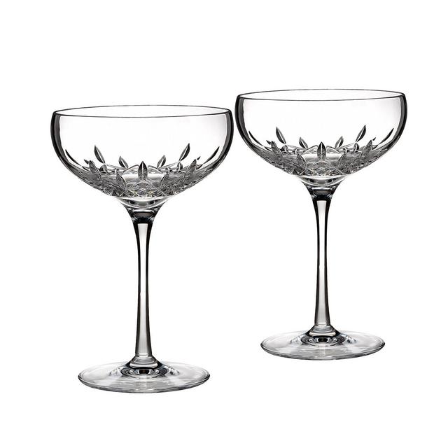 Waterford Lismore Essence 7 oz. Champagne Saucers, Set of 2