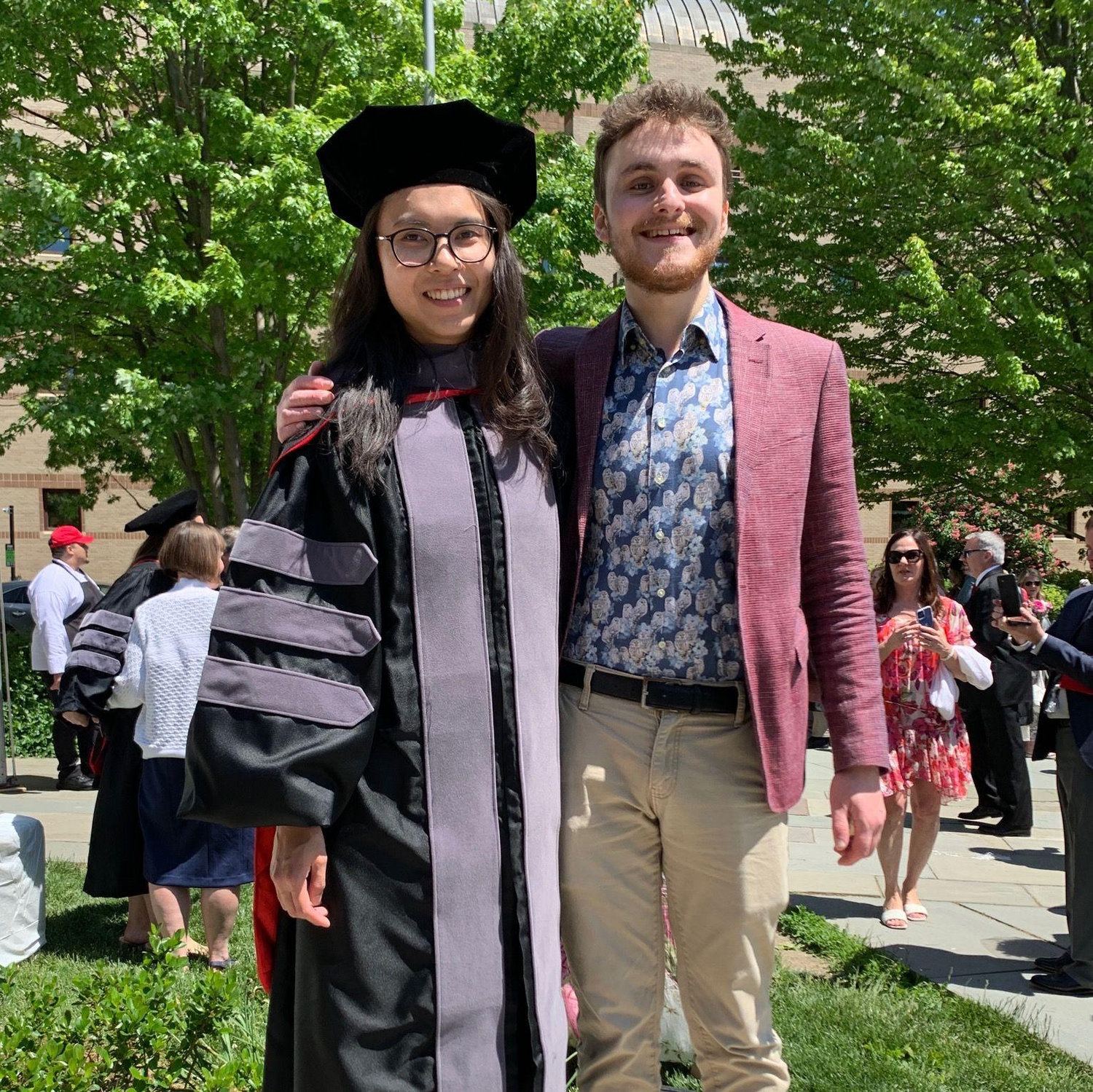 At Katherine's graduation in May 2023