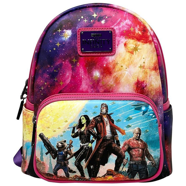 Loungefly Guardians of the Galaxy Marvel Comics Group Shot Womens Double Strap Shoulder Bag Purse