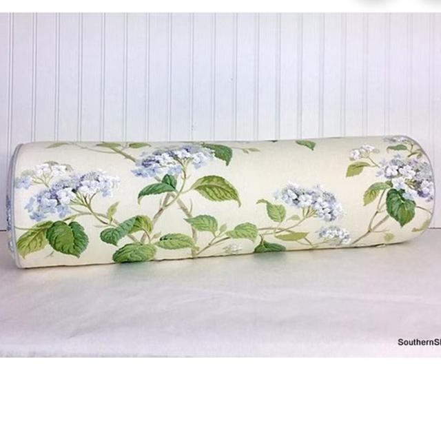 ONE Cowtan and Tout Summerby Bolster Pillow Linen Blue