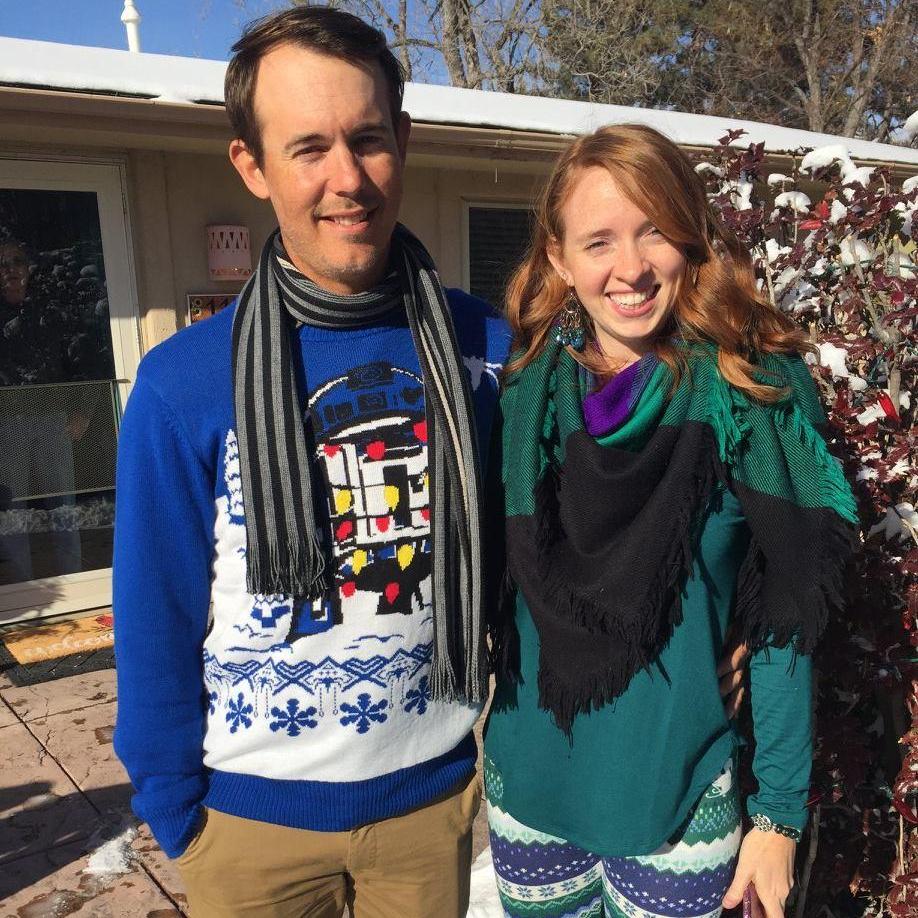 Ugly sweater Christmas in Colorado.