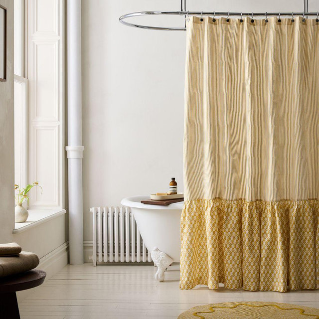 Thistle Shower Curtain ,72" x 74", Dijon
