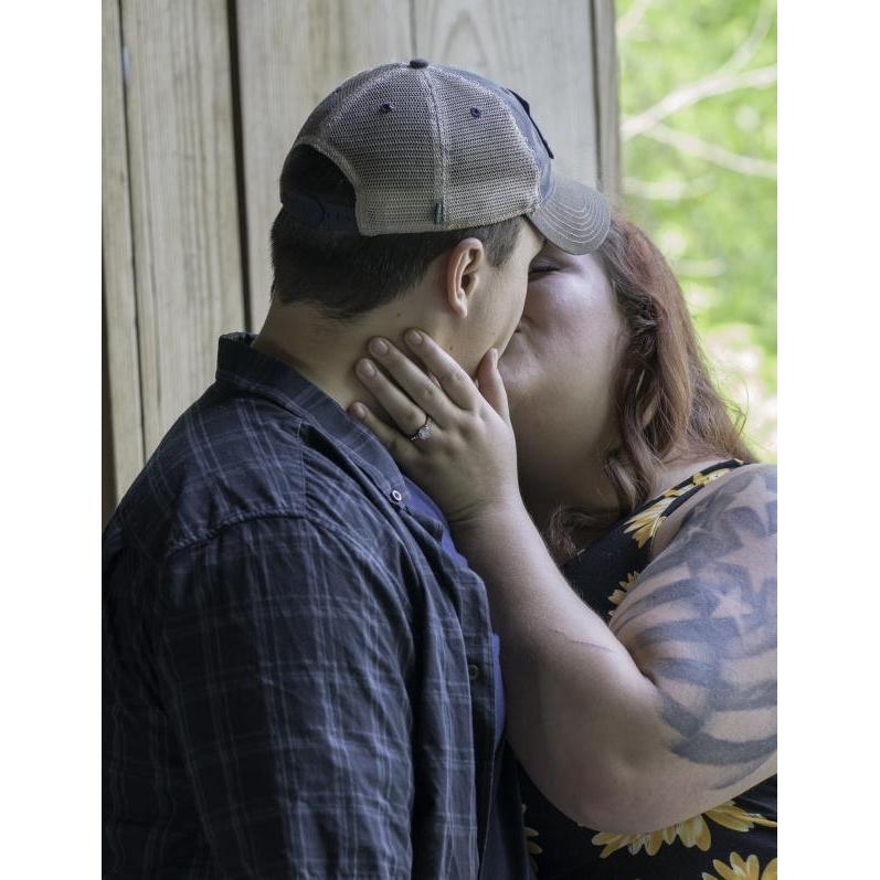 We started to kiss and our photographer just went with it...it was really romantic